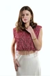 Топ Dixie з пайетками короткий S рожевий - изображение 1
