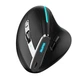Вертикальная мышь беспроводная Zelotes F-36A с аккумулятором и RGB подсветкой 2,4G Black - изображение 1