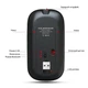 Беспроводная компьютерная мышка 2в1 Bluetooth + USB, аккумуляторная, тихая, 1600 DPI, эргономичная, черная - изображение 6