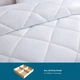Одеяло WAVVE 135 x 200 см, всесезонное, 4 сезона, микрофибра 300 г/м2, белое - изображение 4