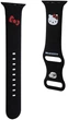 Pasek Hello Kitty Silicone Kitty Head do Apple Watch Series 1/2/3/4/5/6/7/8/SE/SE2/Ultra/Ultra 2 42-49 mm Black (3666339211967) - obraz 1