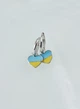 Серьги серебряные висюльки Сердечки Украина 521129 - изображение 1