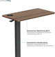 Приставной стол с регулировкой высоты OfficePro ODM270DW Dark Wood/Black - изображение 4