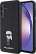 Etui Karl Lagerfeld Fixed Glitter Ikonik Logo Metal Pin do Samsung Galaxy A55 Black (KLHCSA55GKNPSK) - obraz 1