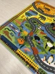Безворсовый детский ковёр на латексной основе Printy Kids 1.5х2 м. разноцветная карта 5037 - изображение 8