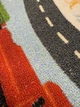 Безворсовый детский ковёр на латексной основе Printy Kids 1.5х2 м. разноцветная карта 5037 - изображение 12