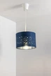 Абажур потолочный круглый детский со звездами CGC Lighting 25 см синий - изображение 2