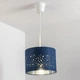 Абажур потолочный круглый детский со звездами CGC Lighting 25 см синий - изображение 4
