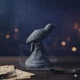 Силиконовая форма для подсвечника Ворон в готическом стиле со вставкой под свечу Белый (28503) - изображение 9