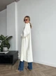 Удлиненный кардиган из мягкой пушистой пряжи One size Белый (2073) - изображение 6