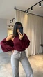 Трендовый топ с болеро One size Бордовый (8017) - изображение 3