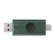 Флеш-накопичувач Kingston 128GB DataTraveler DuoG2 USB-A + USB-C 3.2 Gen1 Black/Green - изображение 3