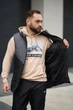 Мужской жилет Clip свободного кроя без капюшона защита от ветра и влаги серо-чёрный/M - изображение 4