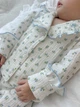 Піжамка для дівчинки KASHTANCHIK “COZY” 110 см біла з блакитними квітами - зображення 2