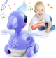 Музична каталка Hola Toys Птерозавр Інтерактивний динозавр світло звук (6110) - изображение 2
