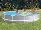 Бассейн каркасный со сливным клапаном и фильтр-насосом Intex 366 * 76 см - изображение 3