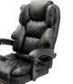 Кресло офисное Diego Comfort Pro эргономичное с подставкой для ног экокожа, черное - изображение 5