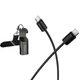 Дата кабель Hoco X126 Experto Type-C to Type-C 60W + Phone Holder & Lanyard (0.35m) Black - зображення 3