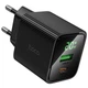Сетевое зарядное устройство Hoco CS83A Excellent with digital display PD20W+QC3.0 (1USB-A/1C) Black - изображение 3