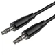 Аудіо кабель Aux Borofone BL25 Nice (1m) Black - зображення 3