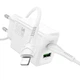 Мережевий зарядний пристрій Hoco N71 Nuevo PD30W+QC3.0 (1USB-A/1C) + кабель Type-C to Lightning White - зображення 2