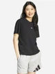 Футболка хлопковая женская Adidas Essentials Small Logo Cotton Sportswear JC5943 XS Черная (4067905784202) - изображение 3