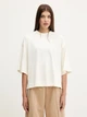Футболка хлопковая женская Adidas ALL SZN Soft Lux Loose Sportswear JV9888 XS Off White (4068808551069) - изображение 6