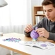 Конструктор 3D Лабубу 245 деталей фіолетовий для творчості та розвитку від 6 років із пластику унісекс - зображення 4