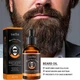 Набір для догляду за бородою та вусами Sadoer Beard Care Kit (Сироватка 30мл, Щітка, Гребінець, Ножиці), чоловічий подарунковий комплект для росту, живлення та укладки - зображення 2