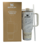 Термос термокружка Stanley Quencher H2.0 Tumbler из нержавеющей стали 1,18 л Gray Marble KT6007810 - изображение 1
