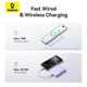 Портативна батарея (Power Bank) Baseus P1008210E513-00 EnerFill FM11, 10000 mAh, Чорний - 666133 - зображення 5