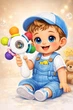 Погремушка для младенцев грызунок для зубов белая - изображение 3