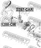 Ролик натягувача FORD USA F-150 / HONDA ACCORD (CE) / KIA MAGENTIS (MG) 1993-2018 - зображення 1