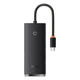 USB-хаб Baseus Lite Series 4-Port Type-C HUB Adapter (Type-C to USB 3.0*4) 25cm Black - изображение 1