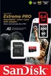 Карта пам'яті microSDXC (UHS-1 U3) SanDisk Extreme Pro A2 64Gb class 10 V30 (R200MB/s,W90MB/s) (adapter) ( 16975 ) - изображение 2