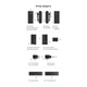 Бездротова мікрофонна система Ulanzi A100 dual-mic (3.5mm/Type-C) Black - изображение 8