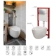 Комплект Mixxus Premium ELLIPSE-SET-2102 (в 2 ящ) Унитаз система смыва TORNADO 3.0+ Инсталляция с панелью смыва Chrome (MP6690) - изображение 4