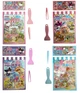 Игровой набор 4шт Румбоксы Hello Kitty, Kuromi, My Melody Mini World Scenic Book 3D с наклейками + пинцет + прижим TT85-023 - изображение 1