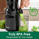 Умная шнековая соковыжималка Fretta Cold Press 200W, 108мм, для фруктов и овощей, Velvet Black - изображение 5