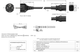 Кабель питания 2 шт Cable Leader 6ft 18AWG, европейская вилка Schuko CEE 7/7 до IEC320 C13, 10A/250V, - изображение 3