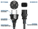 Кабель питания 2 шт Cable Leader 6ft 18AWG, европейская вилка Schuko CEE 7/7 до IEC320 C13, 10A/250V, - изображение 4