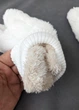 Теплые зимние перчатки с мехом, варежки для зимы женские INNOE 85005-4, Белый - зображення 7