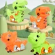 Пазл-трек с динозавром Dino Puzzle Tracks 2 в 1 Трицератопс и Тиранозавр T-Rex - изображение 6