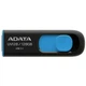 USB флеш накопитель ADATA 128GB UV128 Black/Blue USB 3.1 (AUV128-128G-RBE) - изображение 1