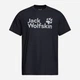 Футболка хлопковая длинная мужская Jack Wolfskin Brand A65910-T0450 M Темно-синяя (4064886683982) - изображение 5