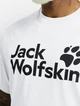 Футболка хлопковая длинная мужская Jack Wolfskin Brand A65910-T0548 XL Белая (4064886684828) - изображение 4