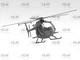 Сборная модель вертолета MH-6J Little Bird – ICM 48369, масштаб 1:48 (48369) - изображение 4