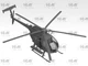 Сборная модель вертолета MH-6J Little Bird – ICM 48369, масштаб 1:48 (48369) - изображение 5