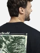Футболка хлопковая длинная мужская Jack Wolfskin Confident A65919-T0532 L Черная с принтом (4064886679091) - изображение 4