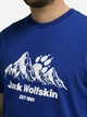 Футболка хлопковая длинная мужская Jack Wolfskin Carefree A66090-T0464 M Синяя с принтом (4064886682305) - изображение 4